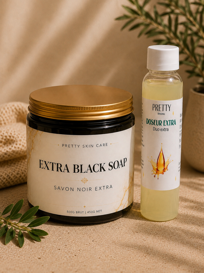 Duo extra savon noir + doseur